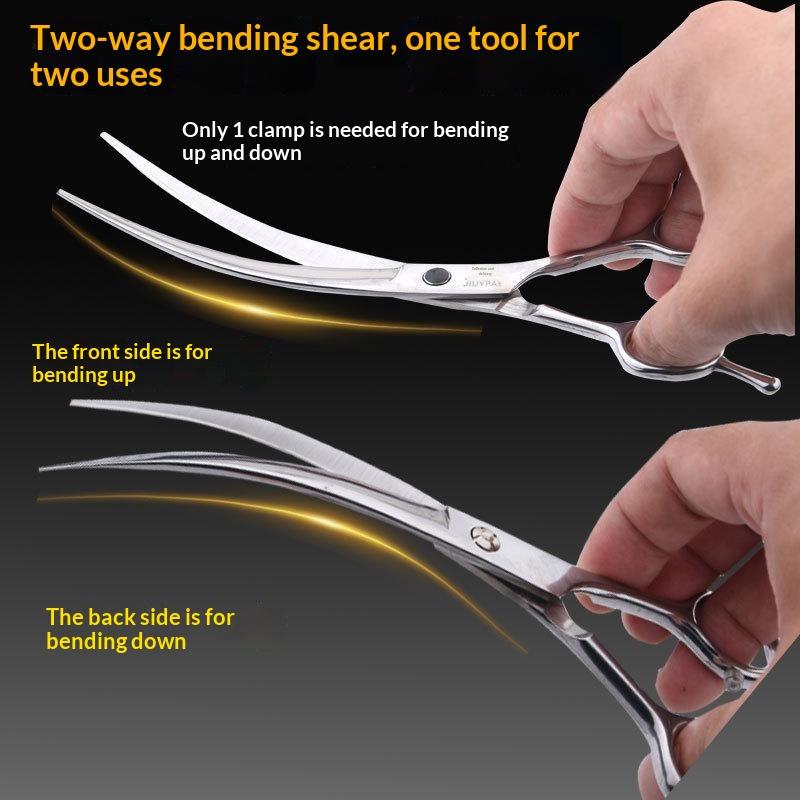 Grooming Scissors - 1 шт. Профессиональные изогнутые ножницы для