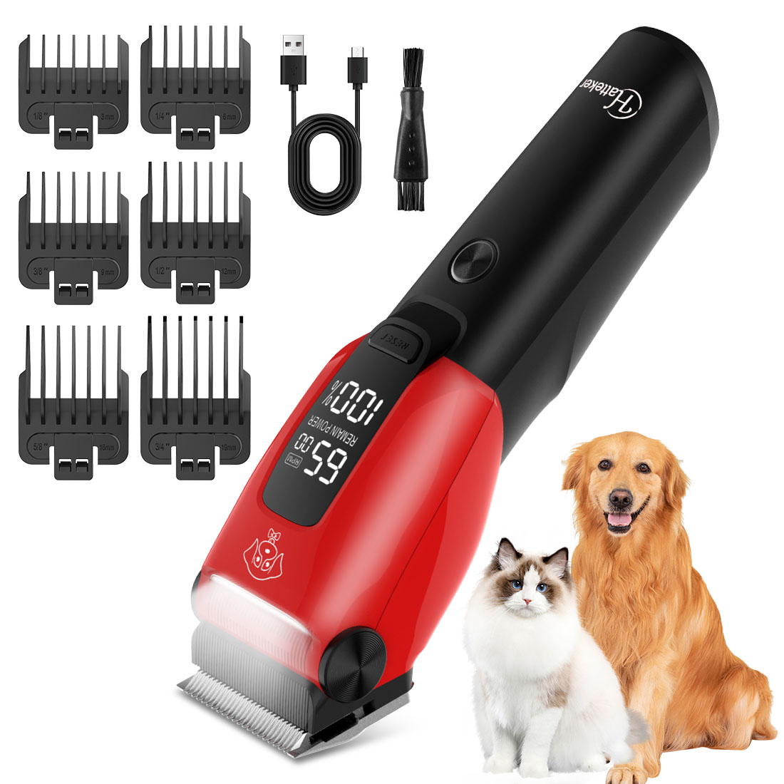 Grooming Kit - Электрическая машинка для стрижки шерсти Hatteker