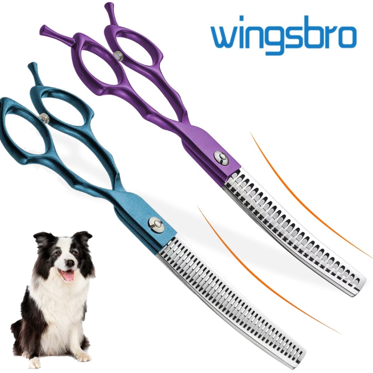 Grooming Scissors - 7-дюймовые изогнутые ножницы-кусачки из нержавеющей стали