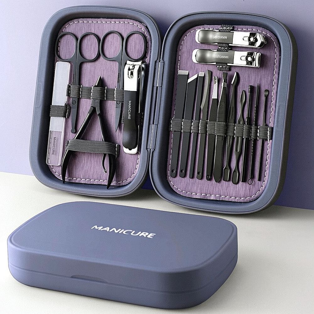 Mens Grooming Travel Kit - Профессиональный набор ножниц для маникюра из