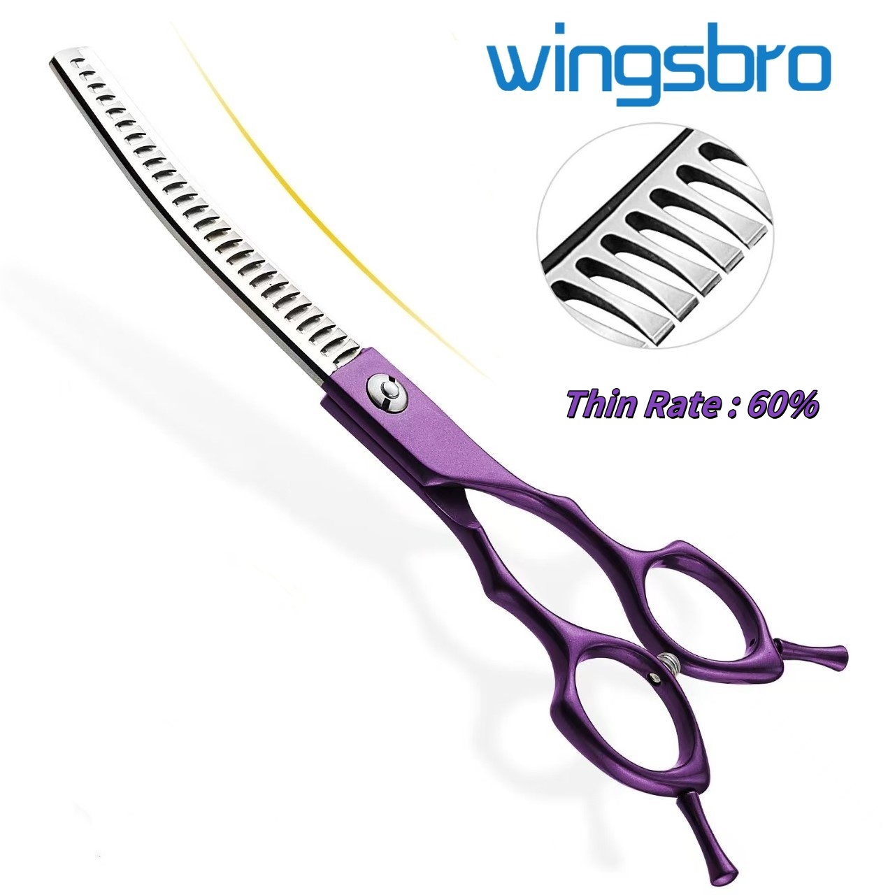 7-дюймовые изогнутые ножницы-к – обзор и цена Grooming Scissors